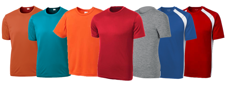 Roundneck T-shirts, Short-sleeve T-shirts, Raglan T-shirts, Cotton T-shirts, Polyester T-shirts