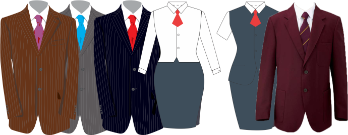 Formal Suits, Blazer-Shirt-Tie, Skirt Suits..