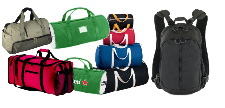 Gym bags, rucksacks, sports bags 
