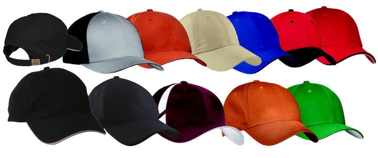 Brush Cotton Caps, 8-panel Brush Cotton Caps, Duo-tone Brush Cotton Caps With Sandwich 