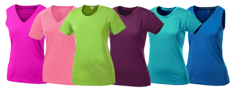 Ladies Female t-shirts roundneck, shortsleeve ladies t-shirts, sleeveless ladies t-shirts