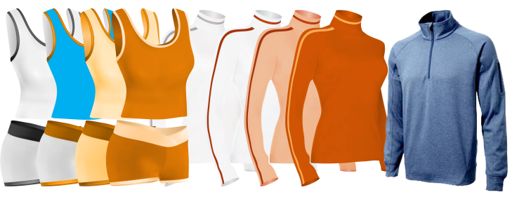 Ladies Sports Kits, Ladies Sports Vests, Ladies sports tops longsleeve, Sports Jackets